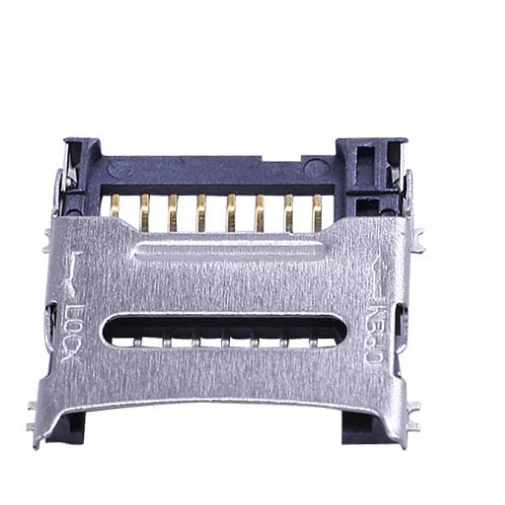 Connettore per scheda Micro SD / TF · Numero di contatti: 8 Pin · SMT Montaggio superficiale · Colore del corpo Nero